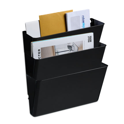 Newspaper holder wall set of 3
