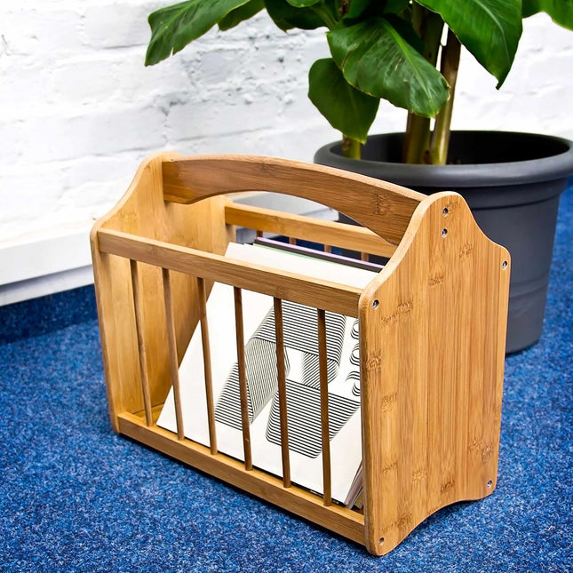 Newspaper stand in bamboo