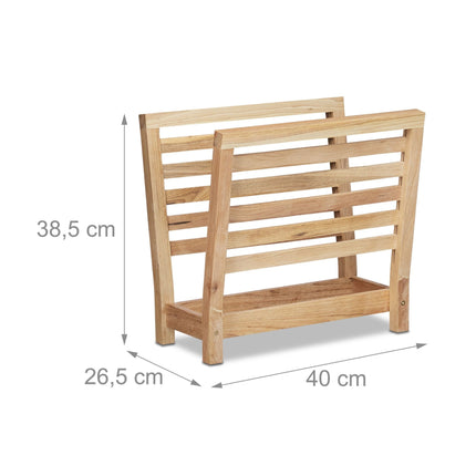 Newspaper stand walnut