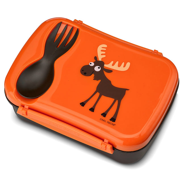 N'ice Box lunch box with cooling block Orange
