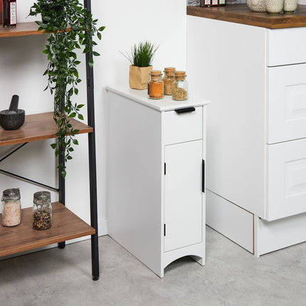 Niche cabinet with drawer and door