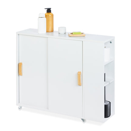Niche cabinet with wheels