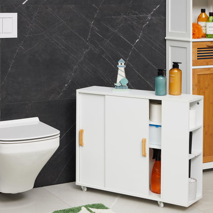 Niche cabinet with wheels
