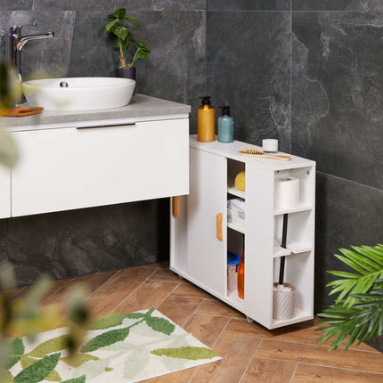 Niche cabinet with wheels