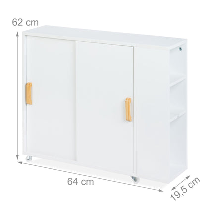 Niche cabinet with wheels