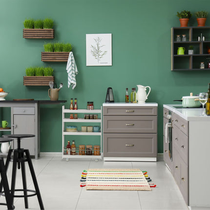 Niche trolley with 4 shelves