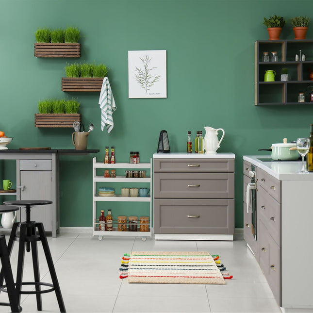 Niche trolley with 4 shelves