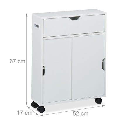 Niche trolley with sliding doors