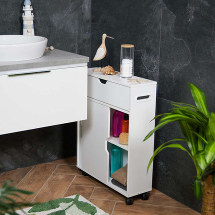 Niche trolley with sliding doors