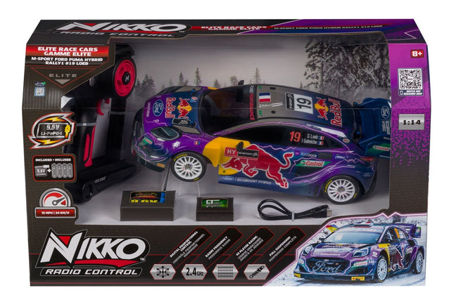 Nikko Radio Control Vehicle M-Sport Ford Puma #19 Loeb, Scale 1:14