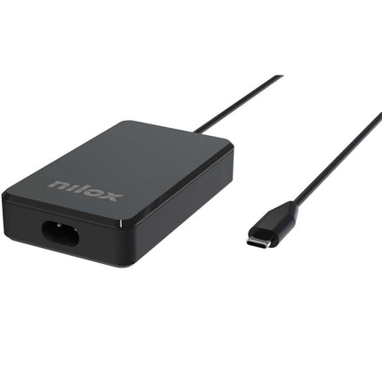 Nilox 100W GaN USB-C Laptop Charger with Power Delivery, 1.8 m USB-C Cable