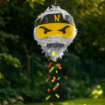 Ninja Piñata Set with Bat and Mask for Kids
