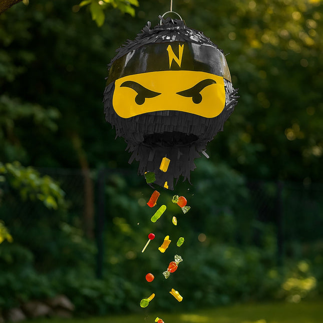 Ninja Piñata Set with Bat and Mask for Kids' Parties
