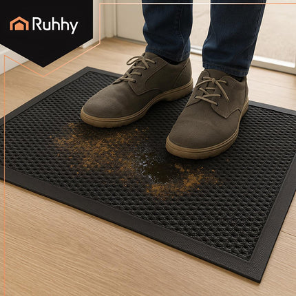 Non-Slip Entrance Mat, 90x60cm, TPE Rubber