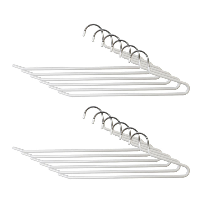 Non-Slip Metal Trouser Hangers – Space-Saving Set