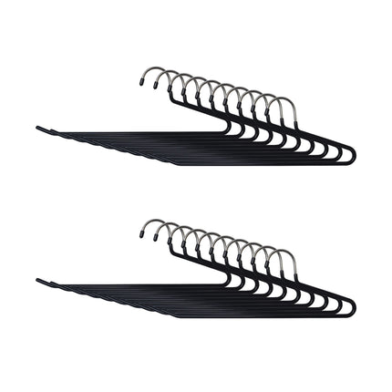 Non-Slip Metal Trouser Hangers, Space-Saving Set