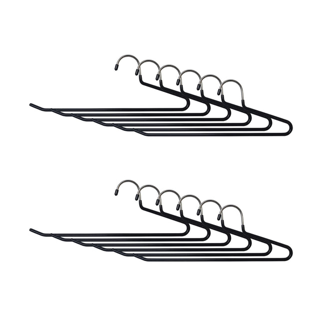 Non-Slip Metal Trouser Hangers – Space-Saving Set