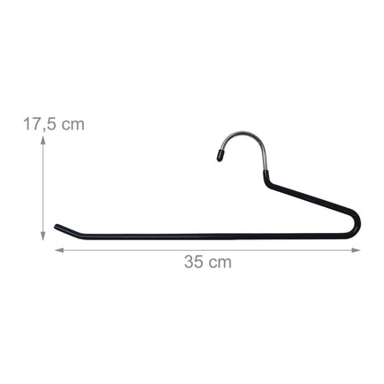 Non-Slip Metal Trouser Hangers – Space-Saving Set