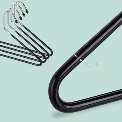 Non-Slip Space-Saving Trouser Hangers, Set of 5