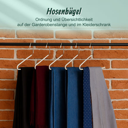 Non-Slip Space-Saving Trouser Hangers, Set of 5