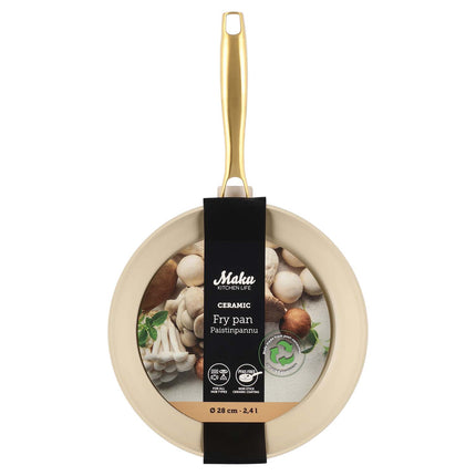 Non-Stick Frying Pan, Beige, 28 cm, 2.4 L Capacity