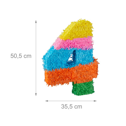 Number Piñata with Bat and Blindfold Mask