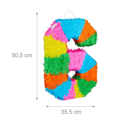 Number Piñata with Bat and Blindfold for Parties