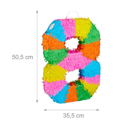 Number Piñata with Bat and Blindfold for Parties