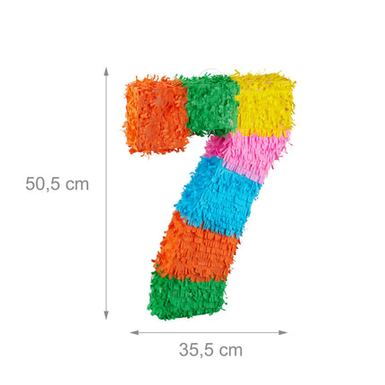 Number Piñata with Bat and Mask for Birthdays