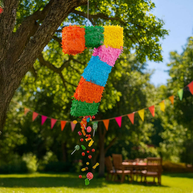 Number Piñata with Bat and Mask for Birthdays