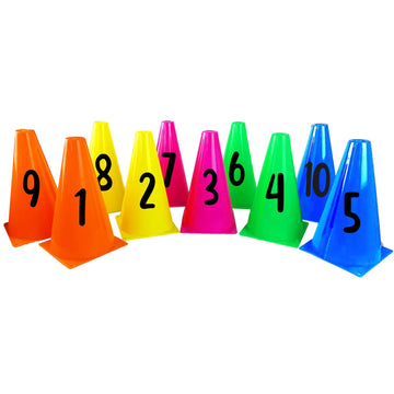 Number cones 23 cm - Set 1-10