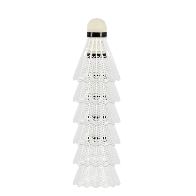 Nylon Shuttlecocks, Pack of 6