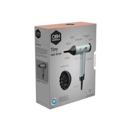 OBH Nordica Tiny BLDC Hair Dryer 1600 W with Diffuser, Ionic, 300 g
