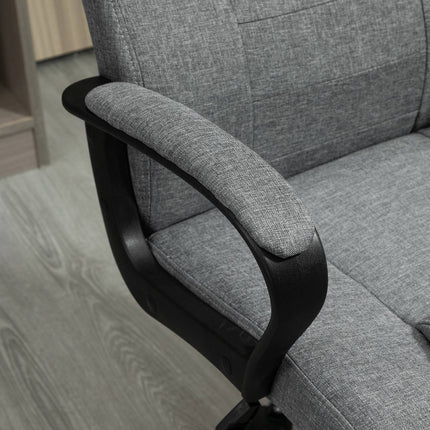 Ergonomic office chair, swivel, adjustable height, linen Touch