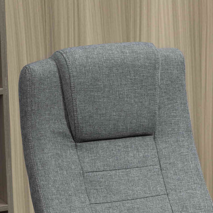 Ergonomic office chair, swivel, adjustable height, linen Touch