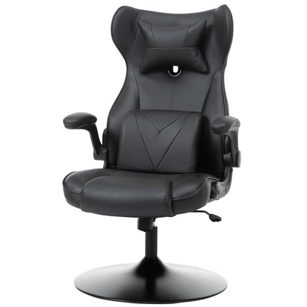 Ergonomic office chair - adjustable in height, padded, black