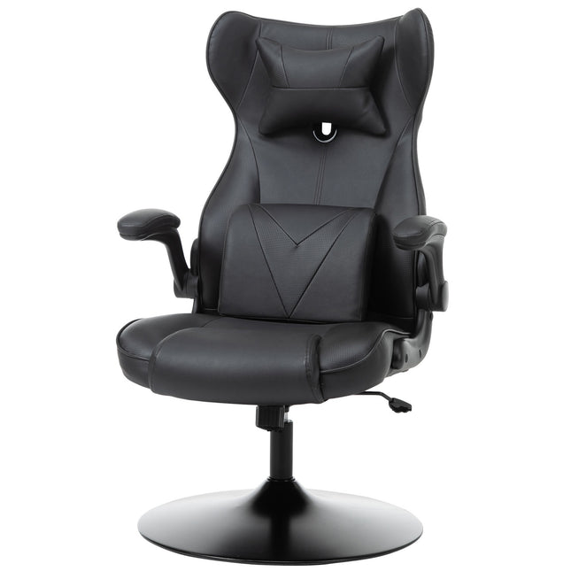 Ergonomic office chair - adjustable in height, padded, black