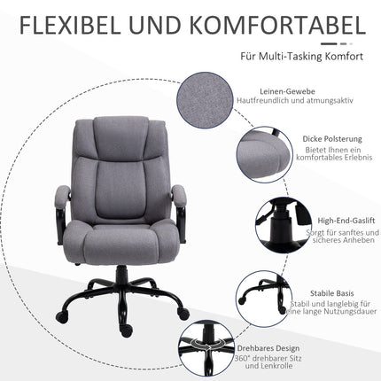 Ergonomic office gaming chair - swivel, 220 kg capacity