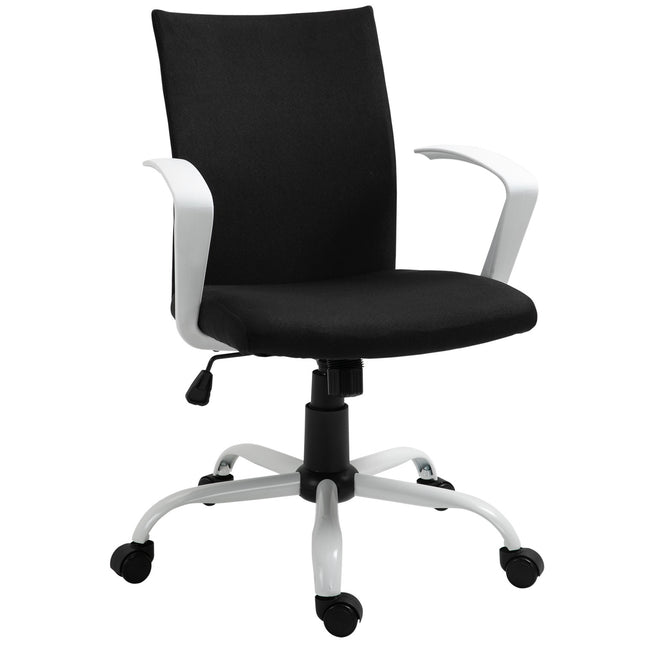 Office chair, ergonomic mesh back, 360° rotatable, black