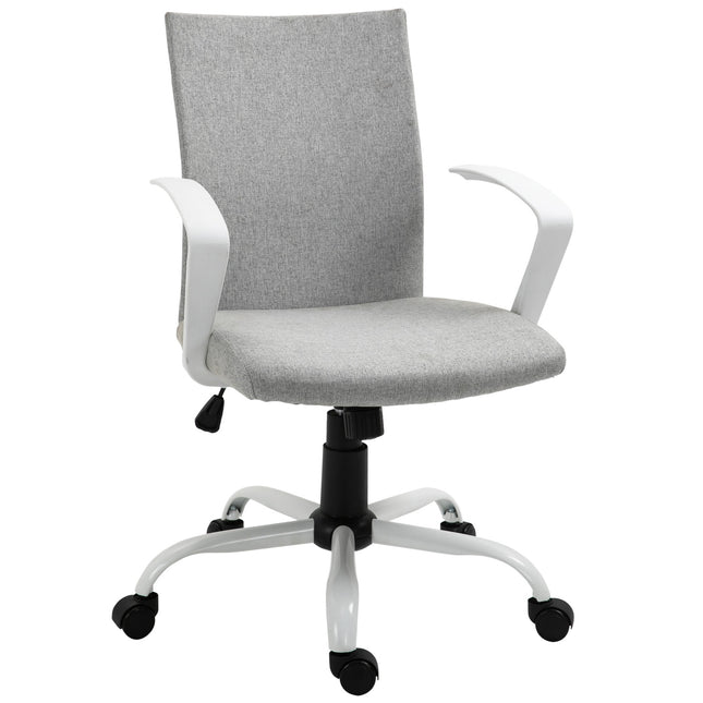 Ergonomic office chair with headrest, mesh back and swivel wheels