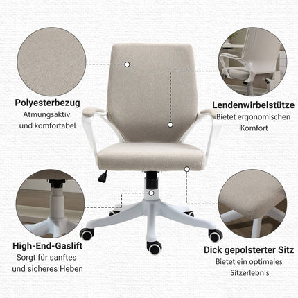 Ergonomic office chair - adjustable, padded, swivel