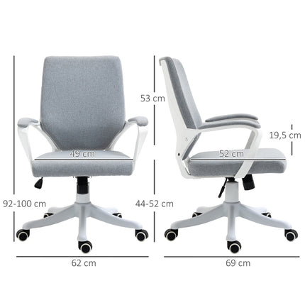 Ergonomic office chair, 360° rotatable, adjustable backrest