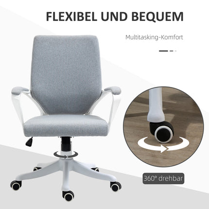 Ergonomic office chair, 360° rotatable, adjustable backrest