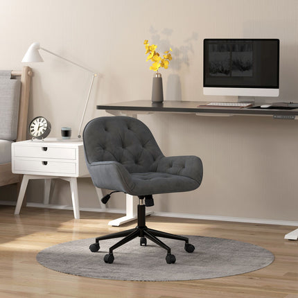 Ergonomic office chair, height adjustable, velvet look