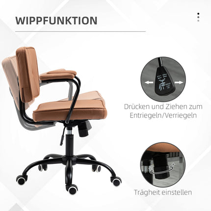 Office chair with wheels, adjustable height, 360° rotatable