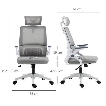 Ergonomic office chair with adjustable lumbar support