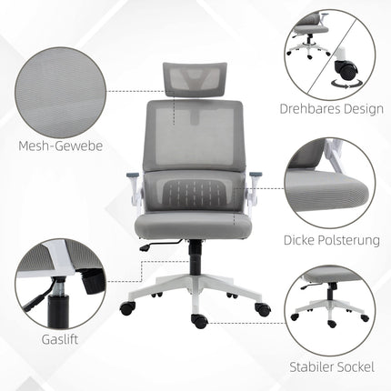 Ergonomic office chair with adjustable lumbar support