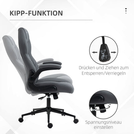 Ergonomic office chair, swivel, adjustable armrests