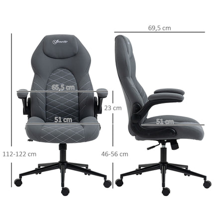 Ergonomic office chair, swivel, adjustable armrests