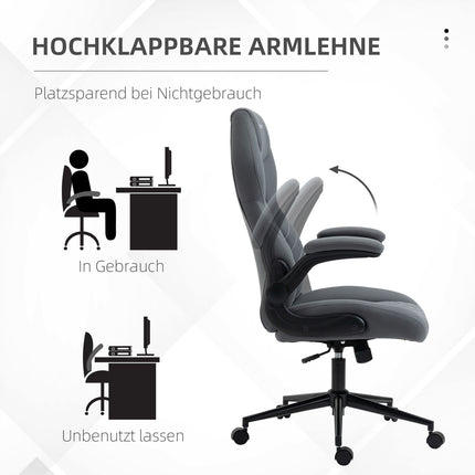 Ergonomic office chair, swivel, adjustable armrests